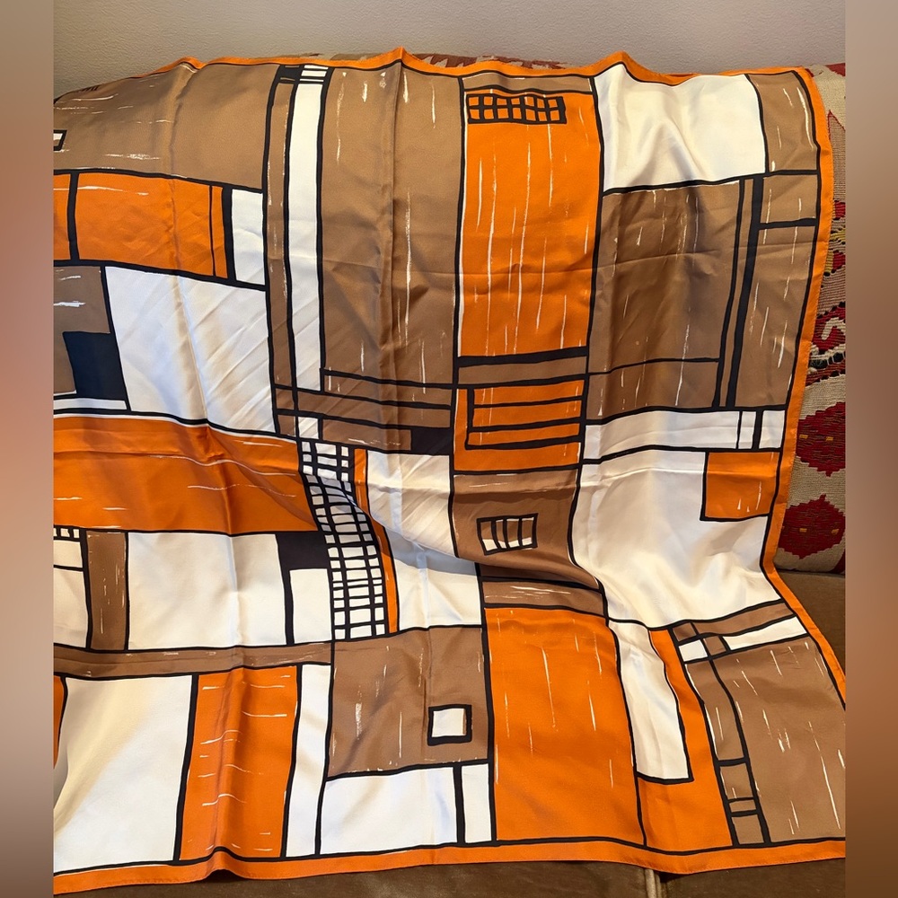Worth Collection: Modern Geometric Orange and Brown shapes